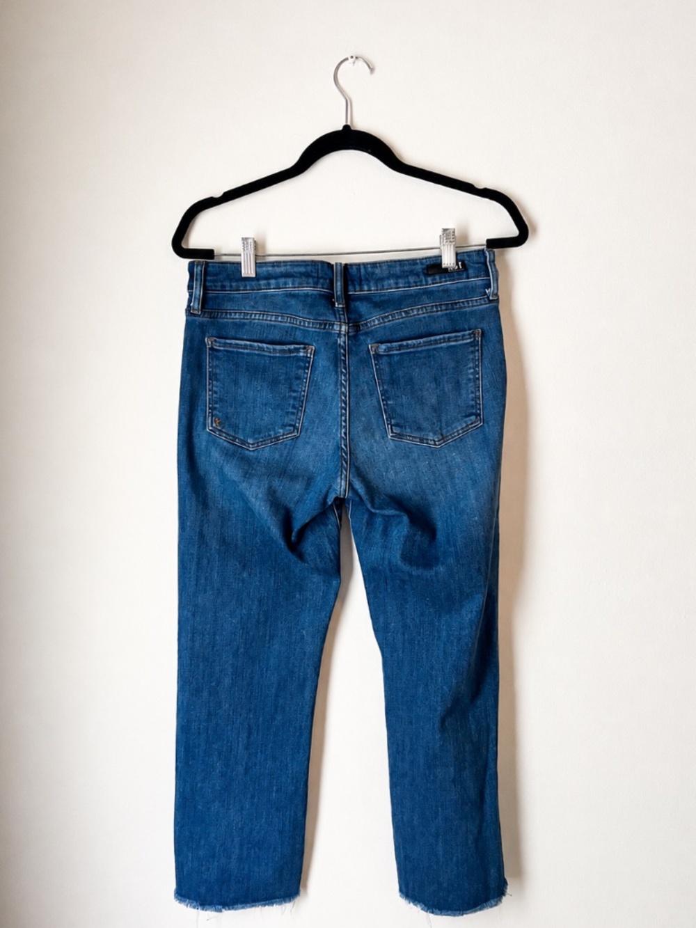 KUT from the Kloth Kelsey Ankle Flare Jeans | Raw Hem Cropped Boho Western - Picture 6 of 7